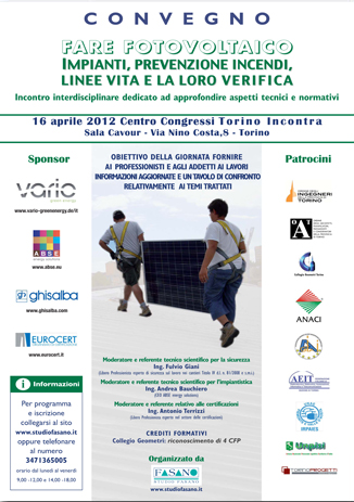 Convengo Fotovoltaico