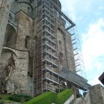 Ponteggio sulla Sacra di San Michele
