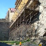 Ponteggio sul Castello di Susa