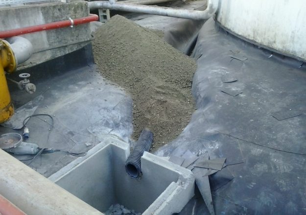 Rete di drenaggio dello strato protetto