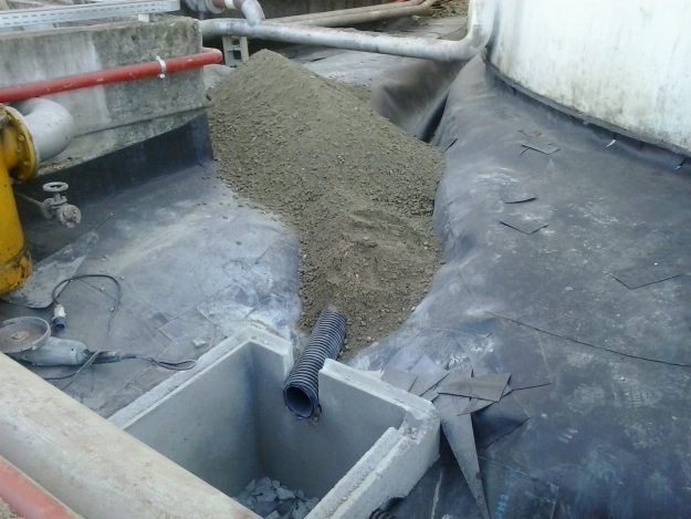 Rete di drenaggio dello strato protetto